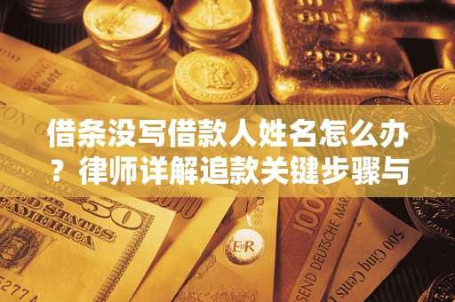 北京借条没写借款人姓名怎么办？律师详解追款关键步骤与证据链构建